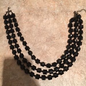 Black 3 layer necklace